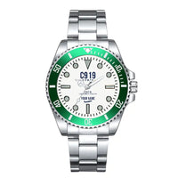 Thumbnail for COMAC C919 - Classic - White + Name - Premium Diver - Green