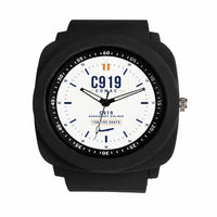 Thumbnail for COMAC C919 - Classic - White - Rubber Strap - Black