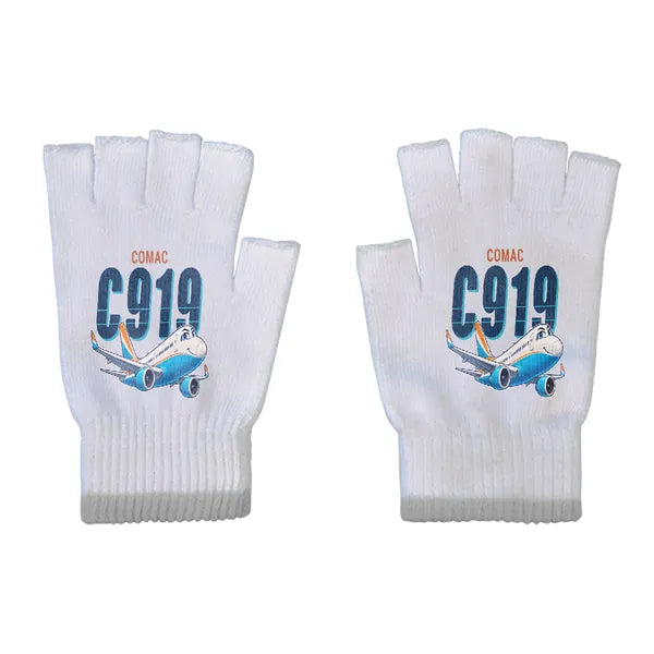 COMAC C919 - Gloves - Cut - Cartoon - Light Gray