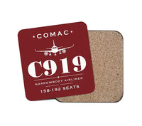 Thumbnail for COMAC C919 - Heritage - Coaster - Dark Red