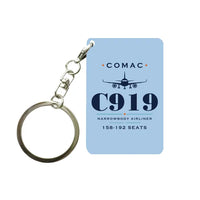 Thumbnail for COMAC C919 - Heritage - Key Chain - Light Blue