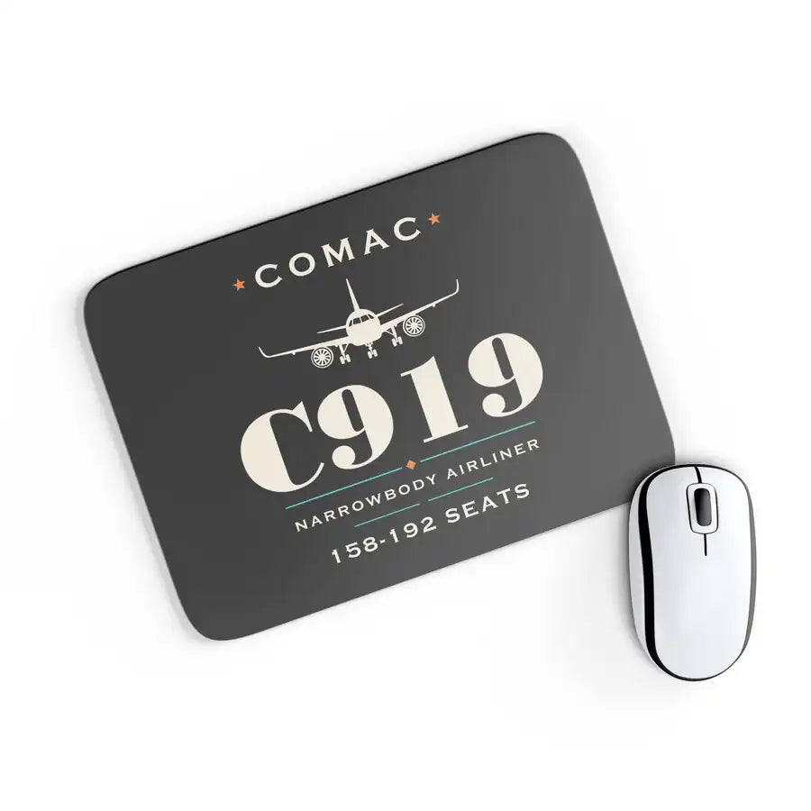 COMAC C919 - Heritage - Mouse Pad - Black