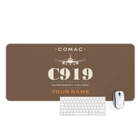Thumbnail for COMAC C919 - Heritage + Name - Desk Mat - Brown