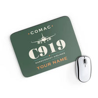 Thumbnail for COMAC C919 - Heritage + Name - Mouse Pad - Dark Green