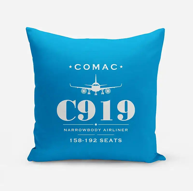 COMAC C919 - Heritage - Pillow - Turquoise