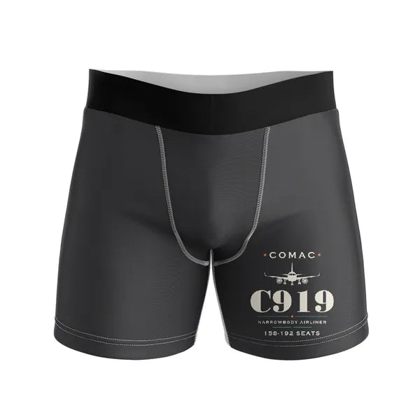 COMAC C919 - Men Boxers - Heritage - Black