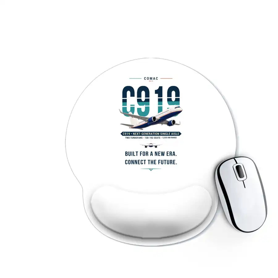 COMAC C919 - Original - Ergonomic Mouse Pad - White