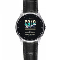 Thumbnail for COMAC C919 - Original - Leather Strap - Striped Black Leather Strap