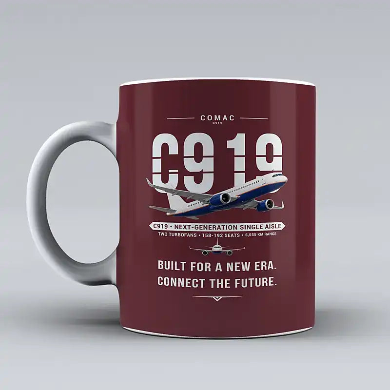 COMAC C919 - Original - Mug - Dark Red