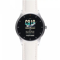 Thumbnail for COMAC C919 - Original + Name - Leather Strap - White Leather Strap