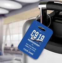 Thumbnail for COMAC C919 - Original + Name - Luggage Tag - Blue