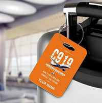 Thumbnail for COMAC C919 - Original + Name - Luggage Tag - Orange
