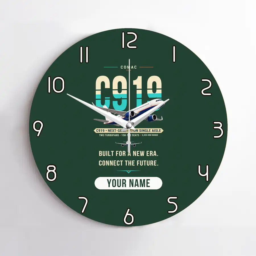 COMAC C919 - Original + Name - No Frame - Dark Green