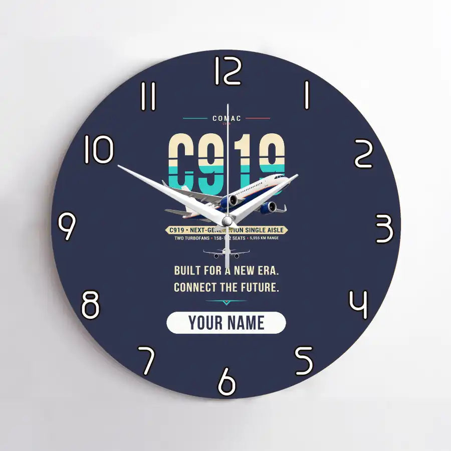 COMAC C919 - Original + Name - No Frame - Navy Blue