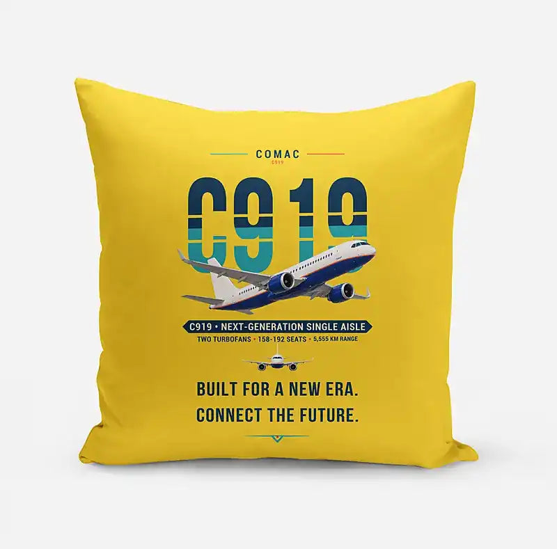 COMAC C919 - Original - Pillow - Yellow