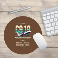Thumbnail for COMAC C919 - Original - Round Mouse Pad - Brown