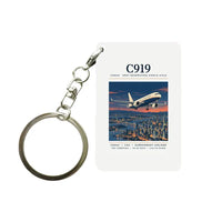 Thumbnail for COMAC C919 - Poster - Key Chain - White