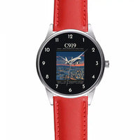 Thumbnail for COMAC C919 - Poster - Leather Strap - Red Leather Strap