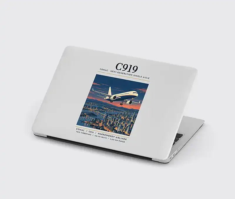 COMAC C919 - Poster - MacBook Case - Light Gray