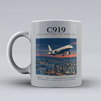 Thumbnail for COMAC C919 - Poster - Mug - Light Gray