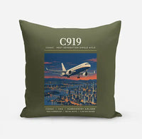 Thumbnail for COMAC C919 - Poster - Pillow - Green Army