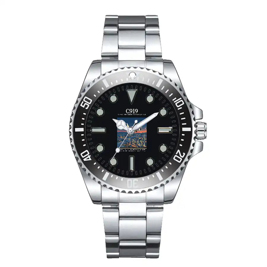 COMAC C919 - Poster - Premium Diver - Black