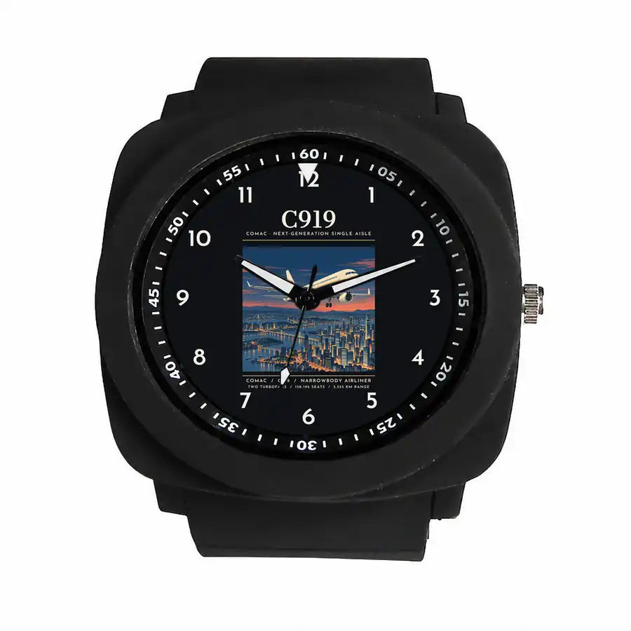 COMAC C919 - Poster - Rubber Strap - Black