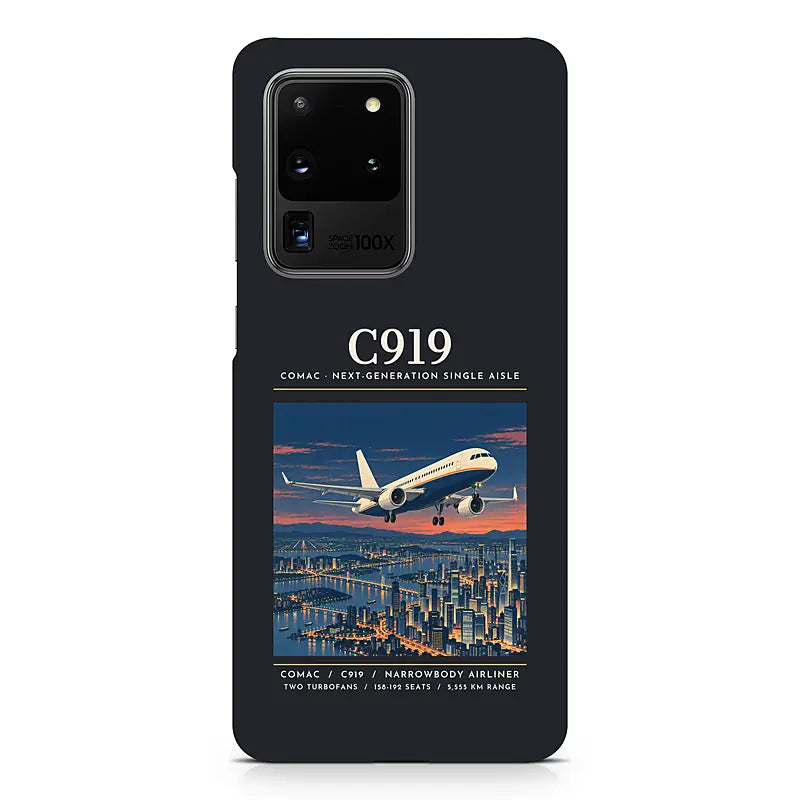 COMAC C919 - Poster - Samsung Case - Black