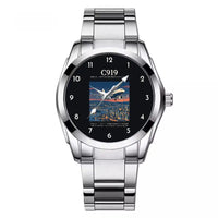 Thumbnail for COMAC C919 - Poster - Stainless Steel Band - For Men