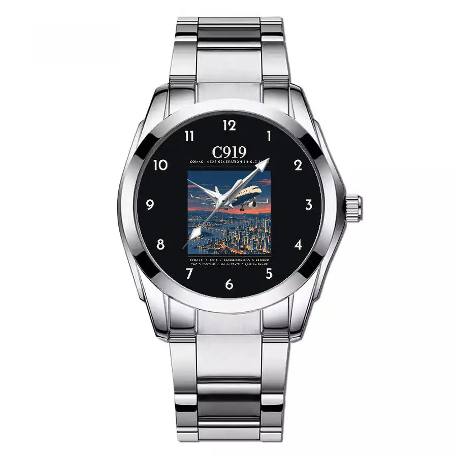 COMAC C919 - Poster - Stainless Steel Band - For Men