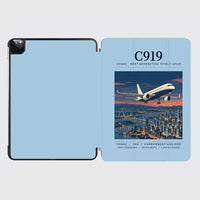 Thumbnail for COMAC C919 - Poster - iPad Case - Light Blue
