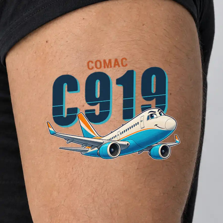 COMAC C919 - Tattoo - Cartoon - Man