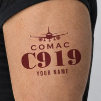 Thumbnail for COMAC C919 - Tattoo - Heritage Burgundy + Name - Man