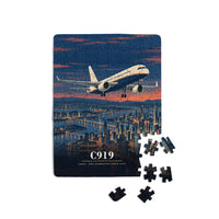 Thumbnail for COMAC C919 - Vertical + Text - Canvas Puzzle