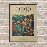 Thumbnail for COMO - Poster - Canvas Framed - Beige