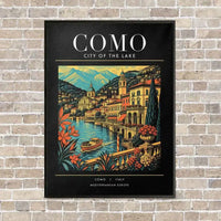 Thumbnail for COMO - Poster - Canvas Framed - Black