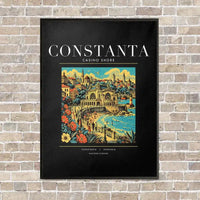 Thumbnail for CONSTANTA - Poster - Canvas Framed - Black