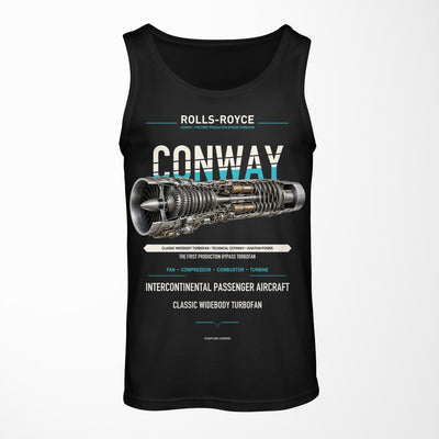 CONWAY design on black tank top