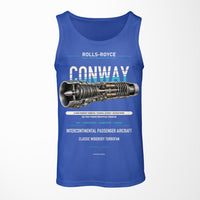 Thumbnail for CONWAY design on blue tank top
