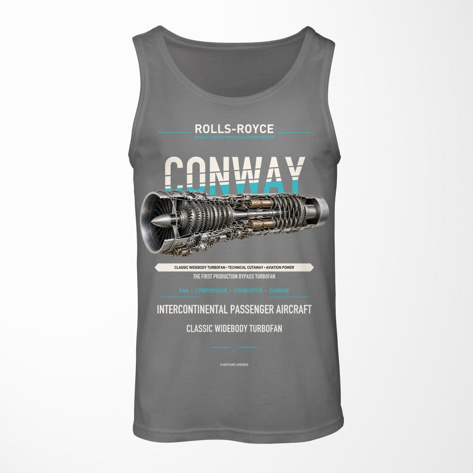 CONWAY design on gray tank top
