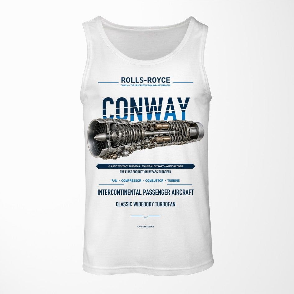 CONWAY design on white tank top