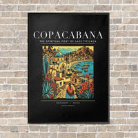 Thumbnail for COPACABANA - Poster - Canvas Framed - Black