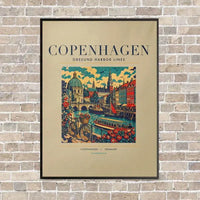 Thumbnail for COPENHAGEN - Poster - Canvas Framed - Beige