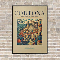 Thumbnail for CORTONA - Poster - Canvas Framed - Beige