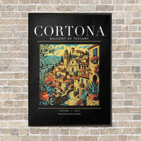 Thumbnail for CORTONA - Poster - Canvas Framed - Black