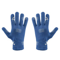 Thumbnail for Colorado Springs Airport (COS) Gloves - Gloves - Full - Pattern - Blue