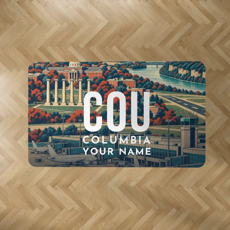 Columbia Regional Airport (COU) Carpets - Carpet Rectangle - Scene + Name V2