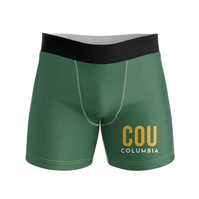 Columbia Regional Airport (COU) Men Boxers - Code - Green