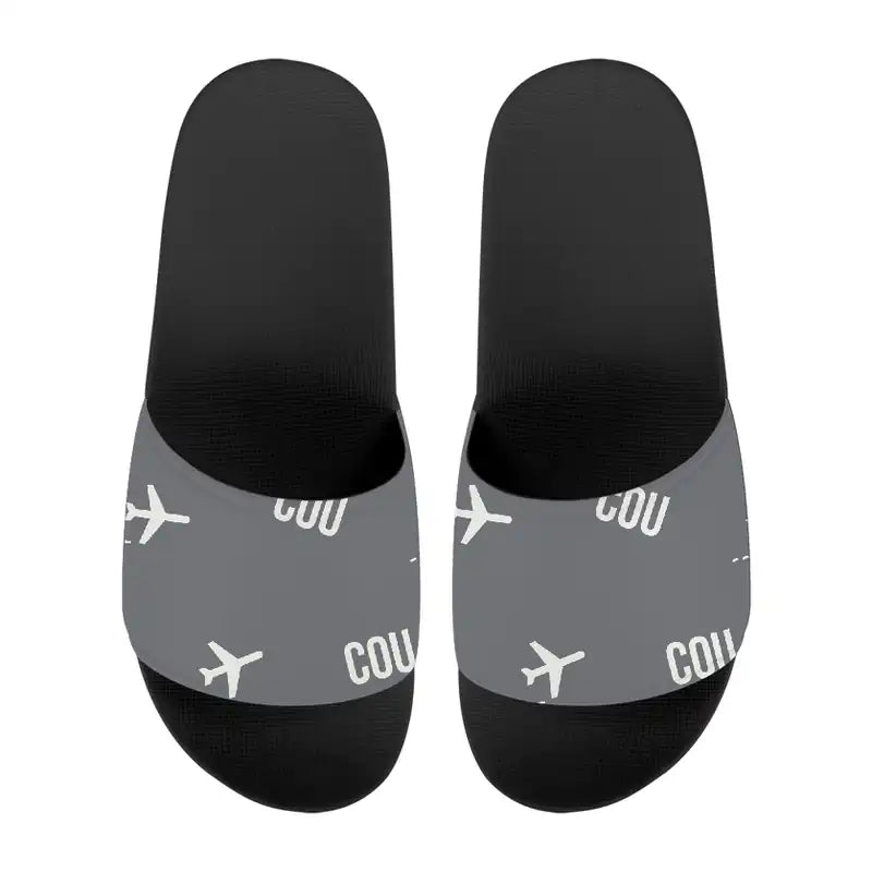 Columbia Regional Airport (COU) Slippers & Flip Flops - Slippers - Sport - Pattern - Gray