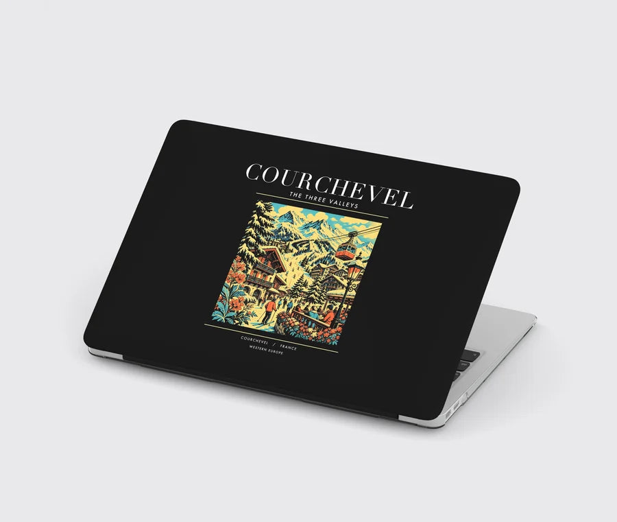 COURCHEVEL - Poster - MacBook Case - Black